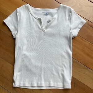 Brandy Melville white short sleeve top